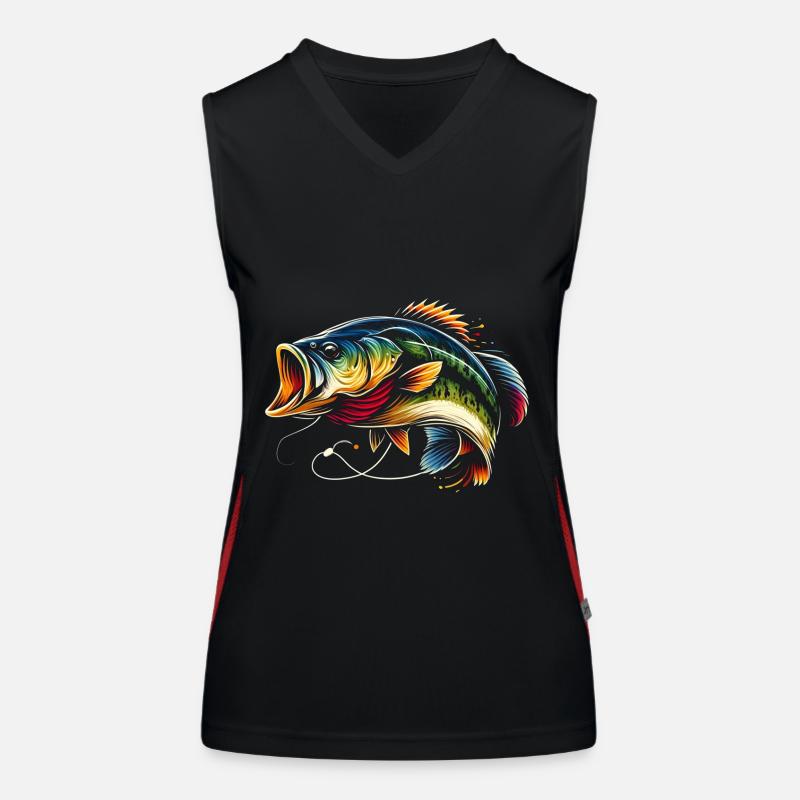 Bass Fish Women's Functional Contrast Tank Top