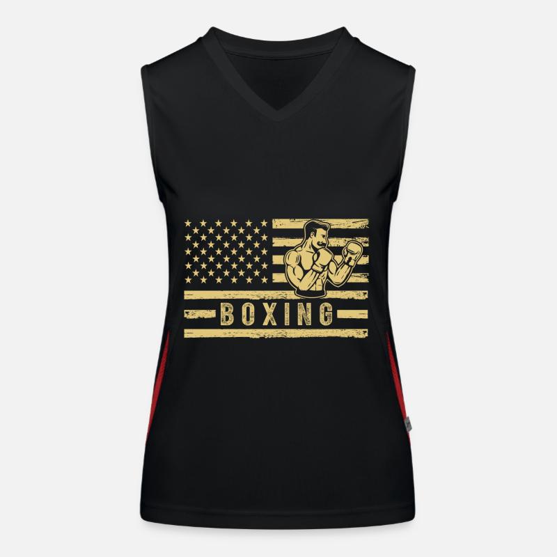 Boxen USA Funktionelles Kontrast-Tank Top für Frauen