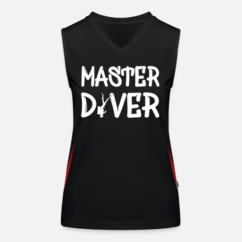 Master Diver Funktionelles Kontrast-Tank Top für Frauen
