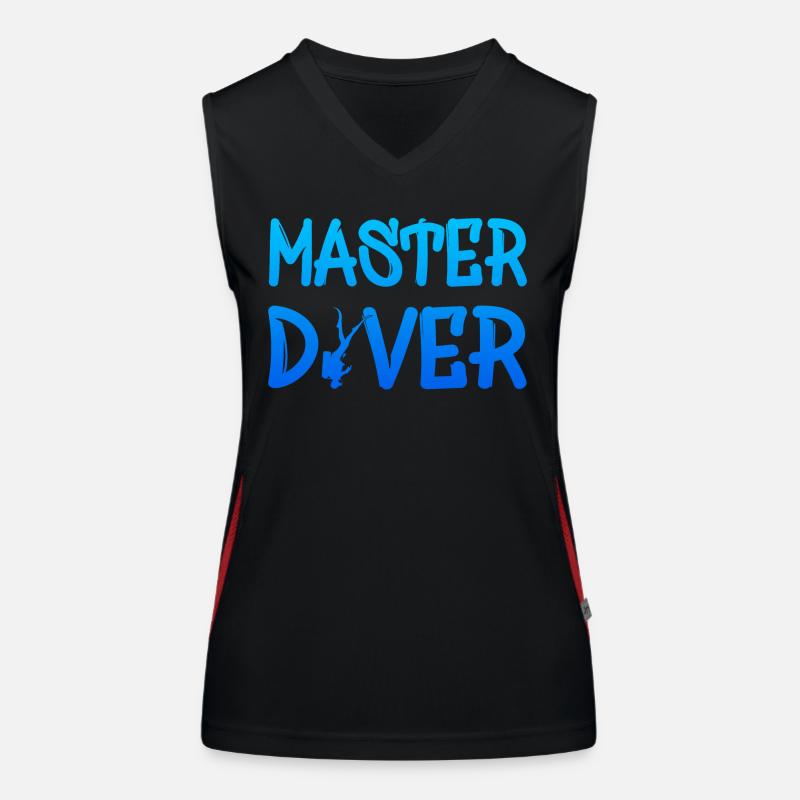 Master Diver Funktionelles Kontrast-Tank Top für Frauen