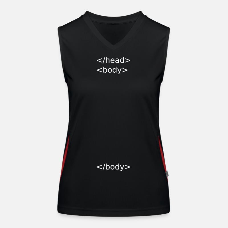 corps de tête html Débardeur respirant contrasté Femme