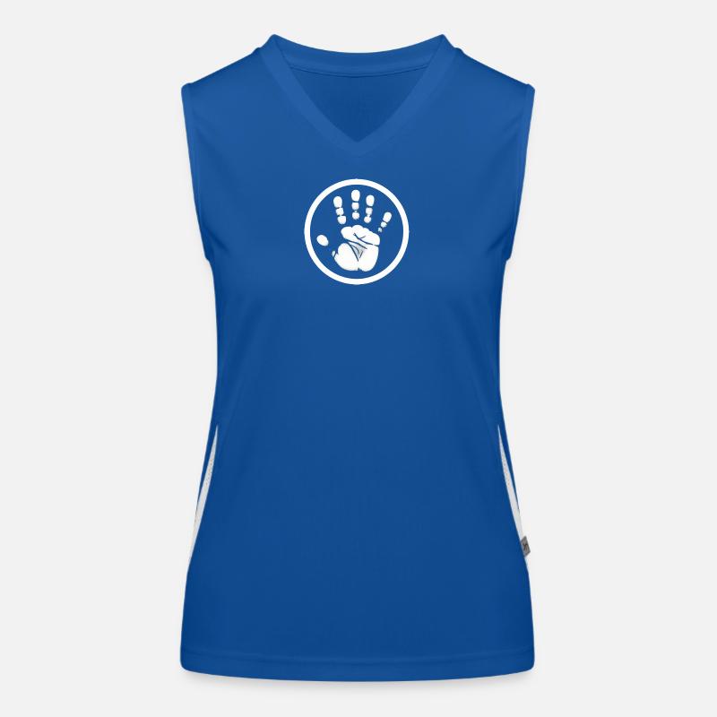 Handprint Hand Women's Functional Contrast Tank Top