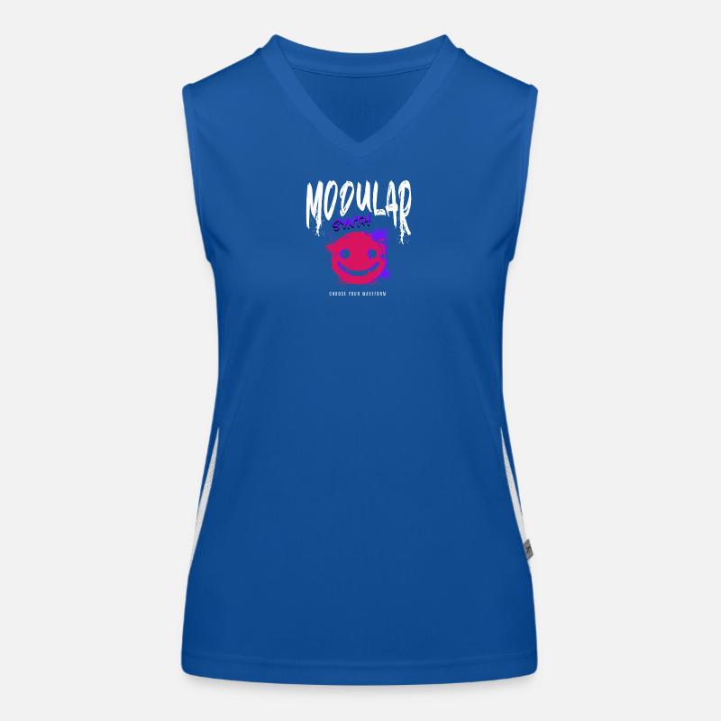 Modular Synth Synthesizer Waveform Women's Functional Contrast Tank Top