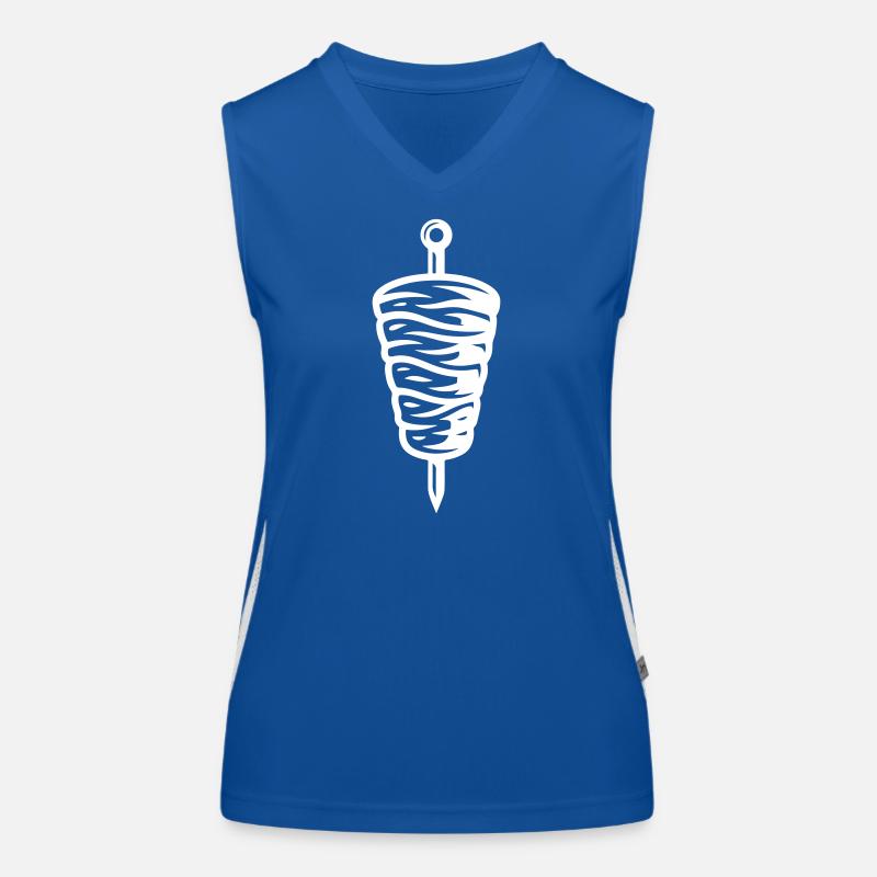 Symbole kebab Débardeur respirant contrasté Femme