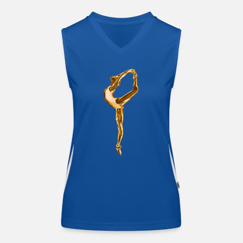 danseuse étoile or Débardeur respirant contrasté Femme