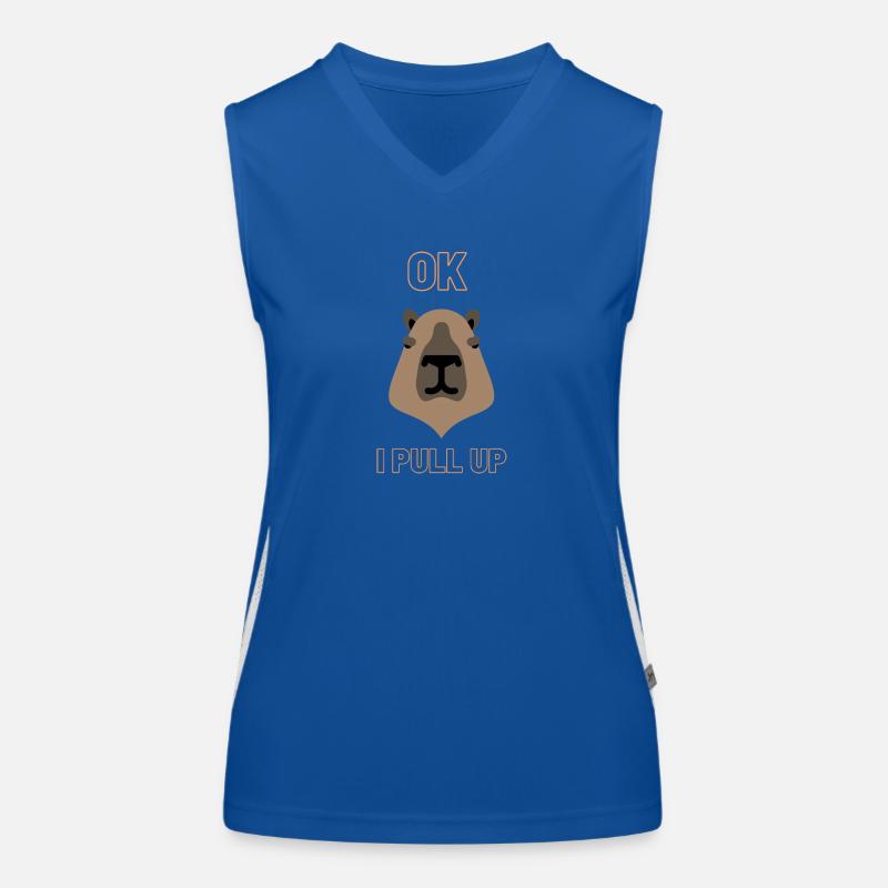 capybara Ok I pull Up Women's Functional Contrast Tank Top