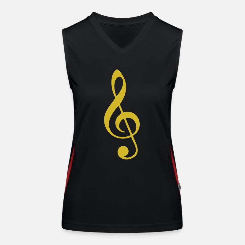 Conception unique de t-shirt clef Débardeur respirant contrasté Femme
