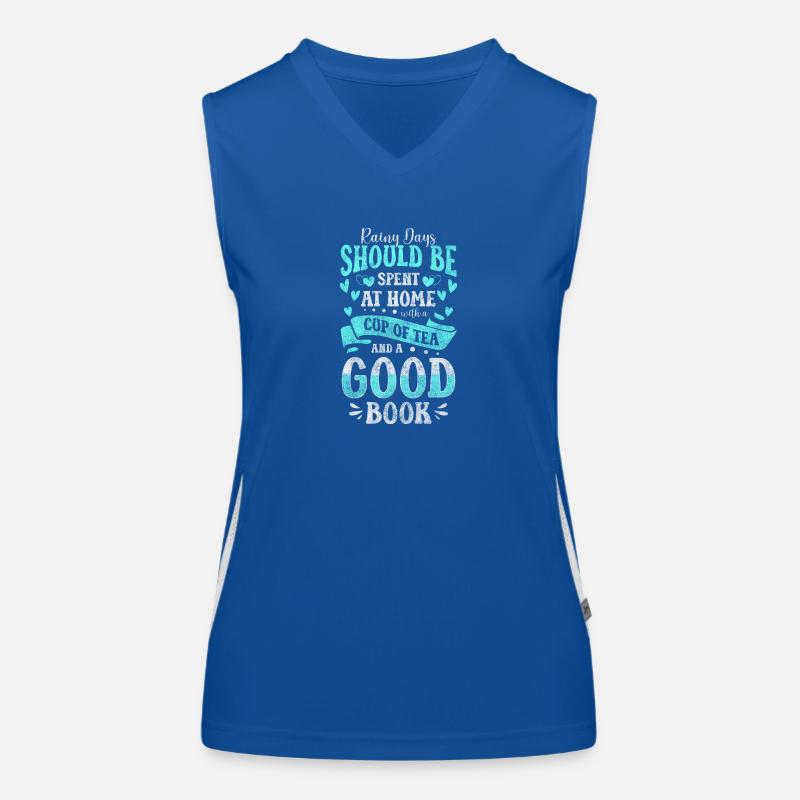 Tea Time Out Drinking Green Tea Women's Functional Contrast Tank Top
