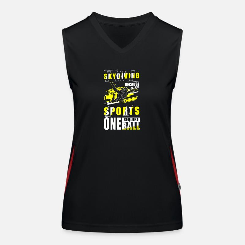Fallschirm Adrenalin Gleitschirm Funktionelles Kontrast-Tank Top für Frauen