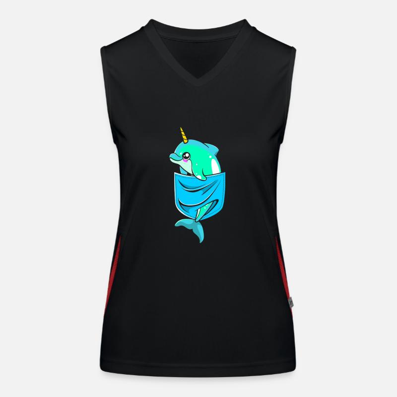 Narwal Funktionelles Kontrast-Tank Top für Frauen