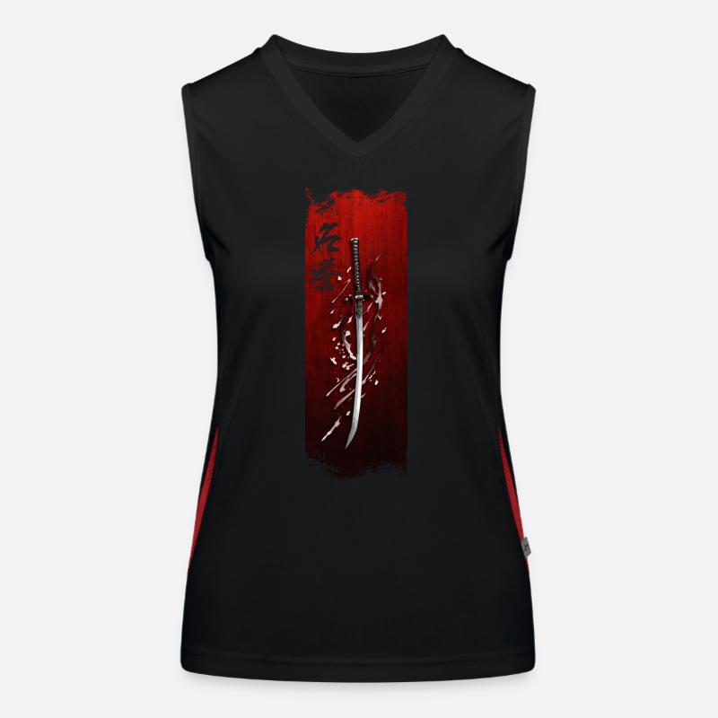 Honorable Blade: Samurai's Oath Women's Functional Contrast Tank Top