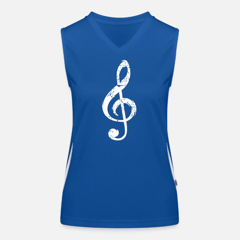 scratch Clef de musique - Musiciens et groupes Débardeur respirant contrasté Femme