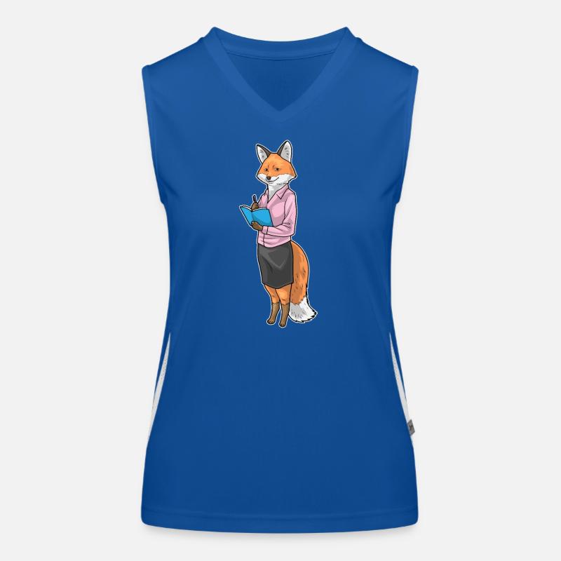 Bureau du carnet de notes du secrétaire Fox Débardeur respirant contrasté Femme
