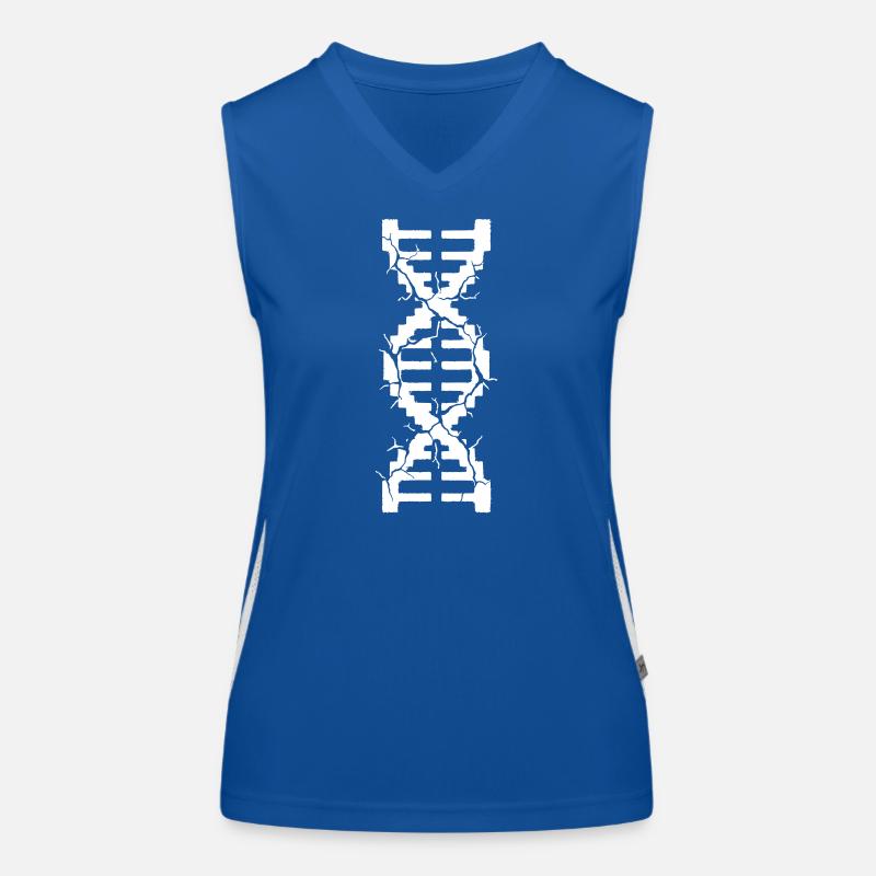 Destroyed DNA Helix Mutation Women's Functional Contrast Tank Top