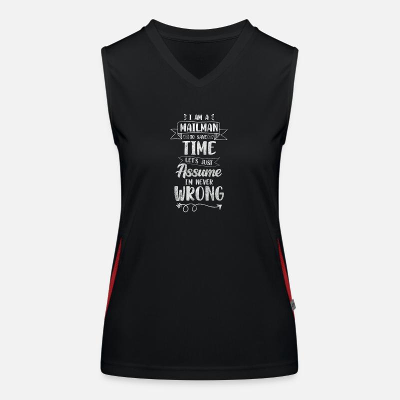Postbote Kurier Funktionelles Kontrast-Tank Top für Frauen