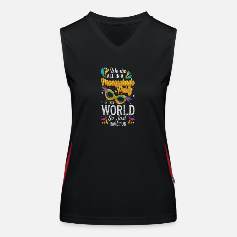 Party Celebration Women's Functional Contrast Tank Top