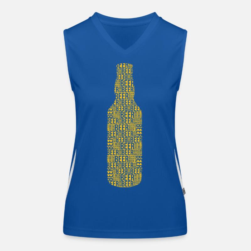 bière bière bière Débardeur respirant contrasté Femme