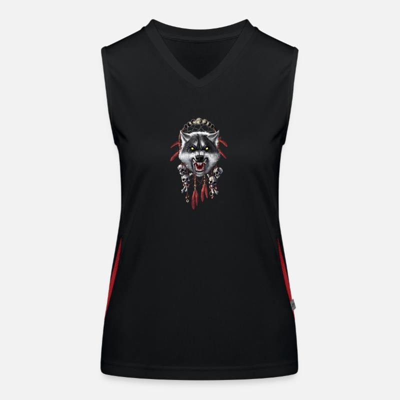 Werwolf-Traumfänger Funktionelles Kontrast-Tank Top für Frauen