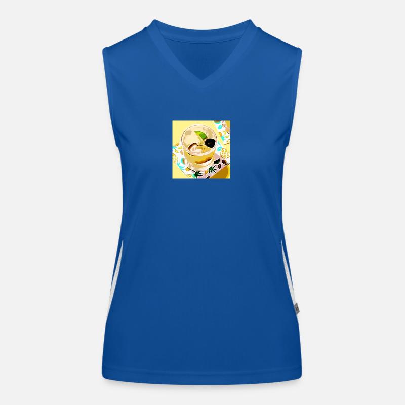 Comic Cocktail Funktionelles Kontrast-Tank Top für Frauen