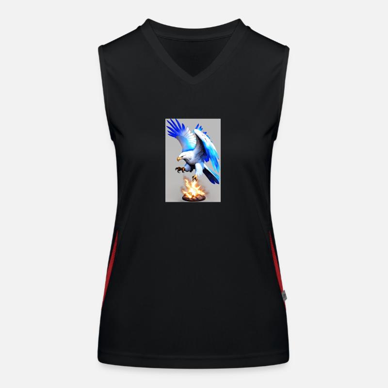 White Animals Eagle Women's Functional Contrast Tank Top