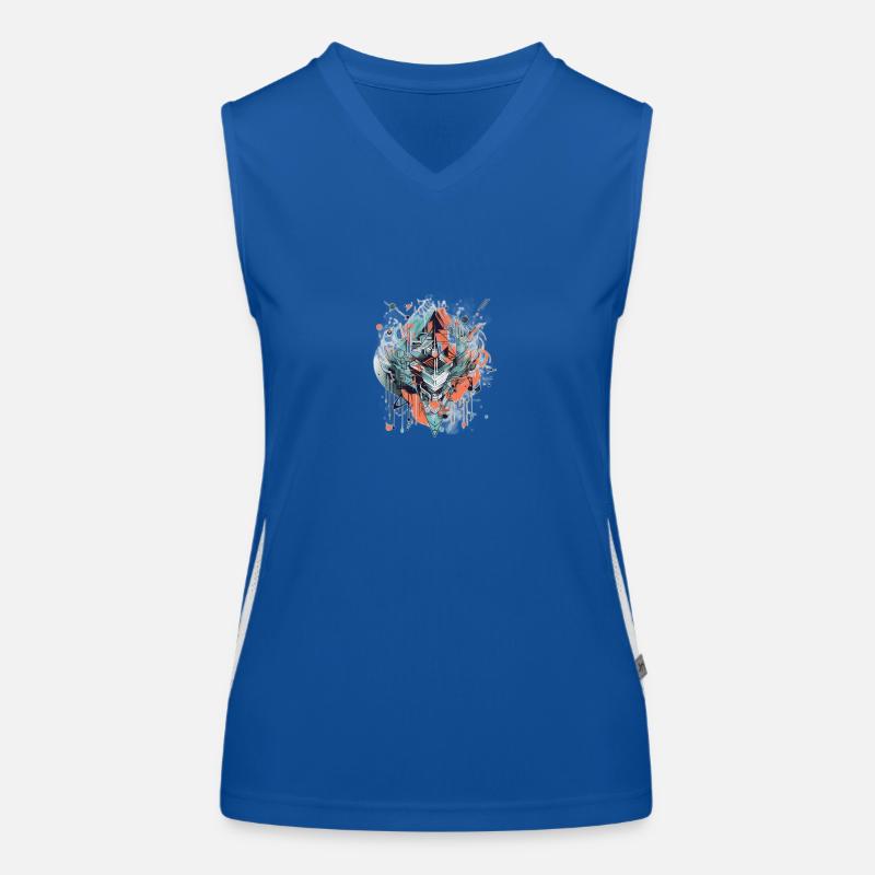 Abstract Design Women's Functional Contrast Tank Top