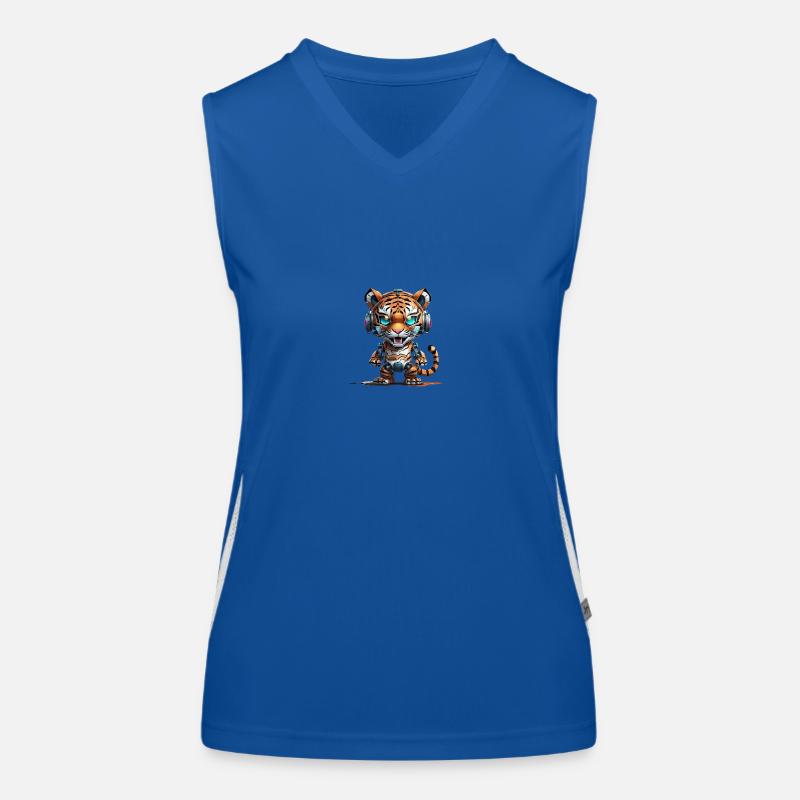 Tiger Robot Women's Functional Contrast Tank Top