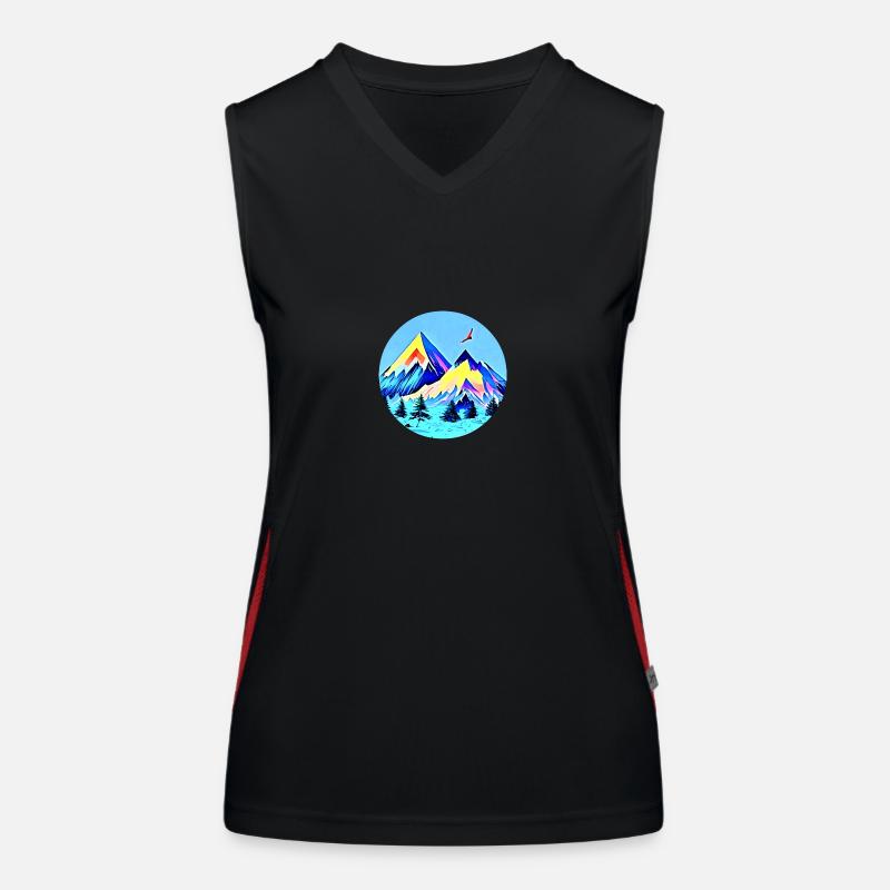 Lonely Eagle Funktionelles Kontrast-Tank Top für Frauen