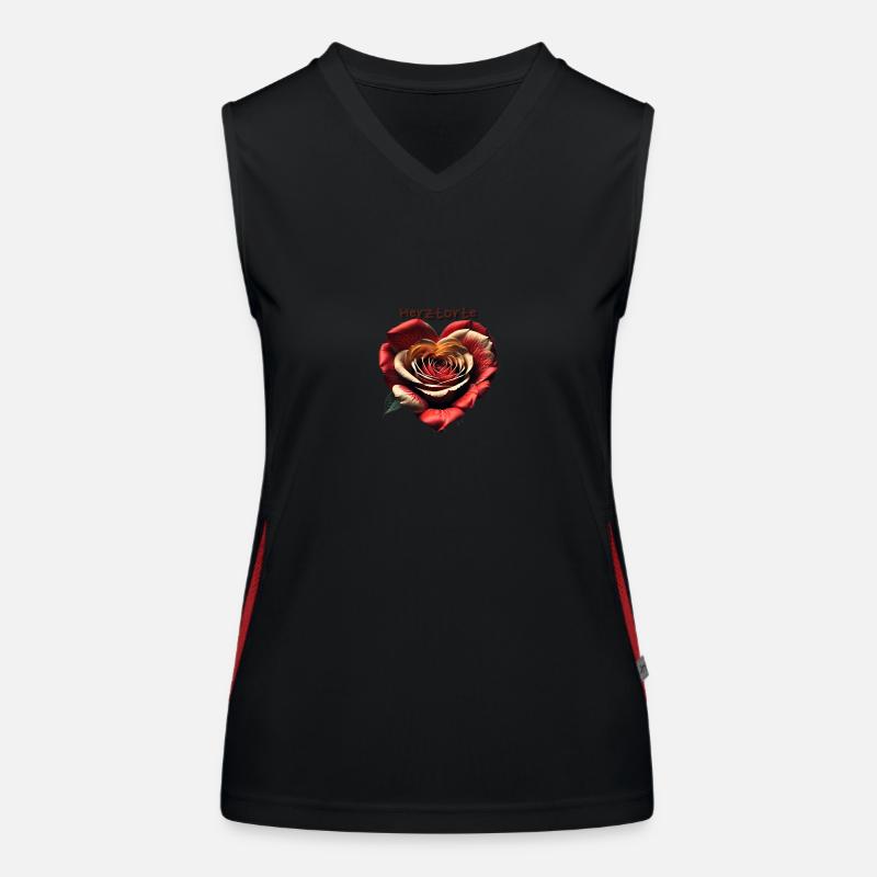 Herztorte Funktionelles Kontrast-Tank Top für Frauen