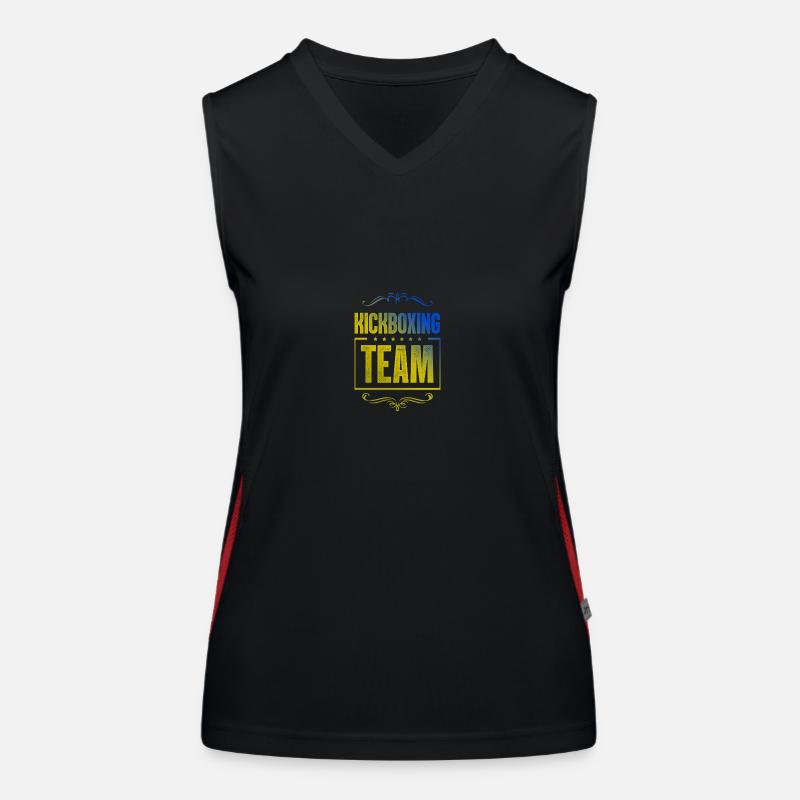 Équipe de kickboxing Débardeur respirant contrasté Femme