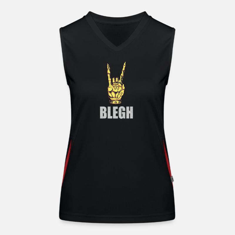 Blegh Metalcore Deathcore Funktionelles Kontrast-Tank Top für Frauen