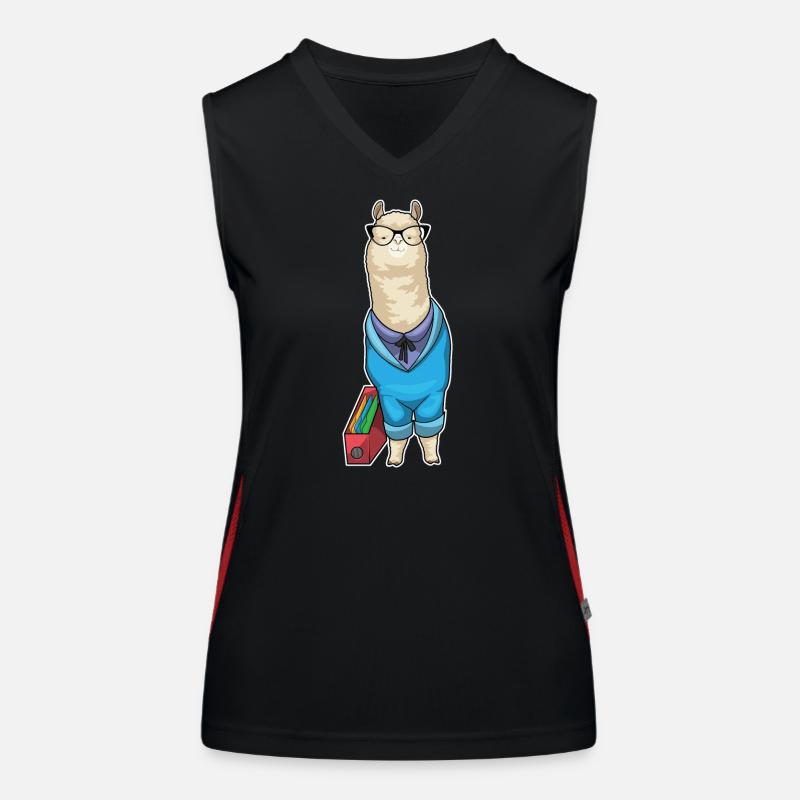 Alpaca Secretary Folder Office Women's Functional Contrast Tank Top