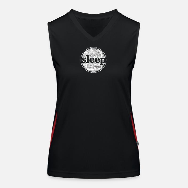 Sleep - Women's Functional Contrast Tank Top - black/red