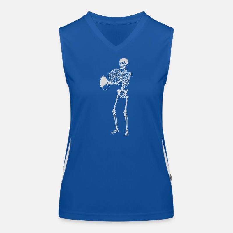 Skeleton Brass Serenade Women's Functional Contrast Tank Top