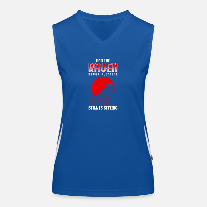 Krähe Germanen Runen Funktionelles Kontrast-Tank Top für Frauen