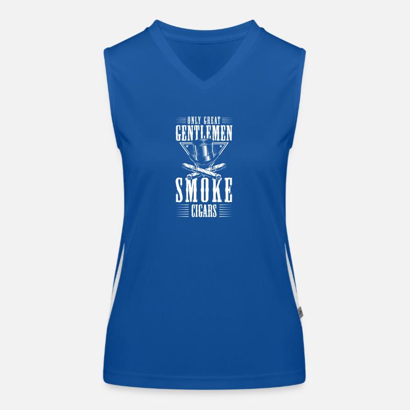 Tabak Zigarre Kippe Qualm Funktionelles Kontrast-Tank Top für Frauen