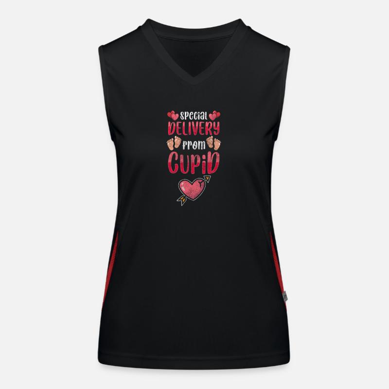 Baby Geburt Eltern Bauch Funktionelles Kontrast-Tank Top für Frauen