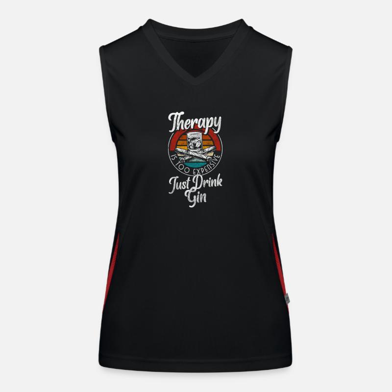 cocktail bartender bachelor party Women's Functional Contrast Tank Top