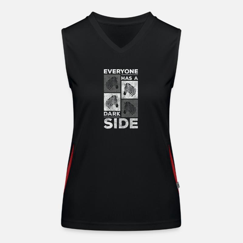 Zebra Wild Animal Rights Activists Kenya Women's Functional Contrast Tank Top