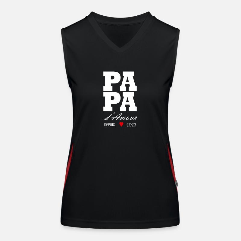 Dad d'amour seit 2023 Funktionelles Kontrast-Tank Top für Frauen
