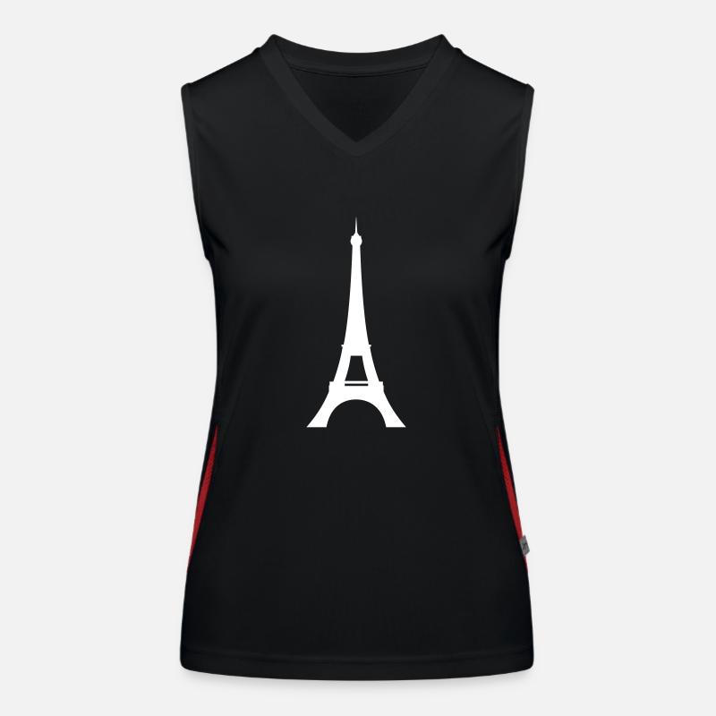 eiffelturm Funktionelles Kontrast-Tank Top für Frauen