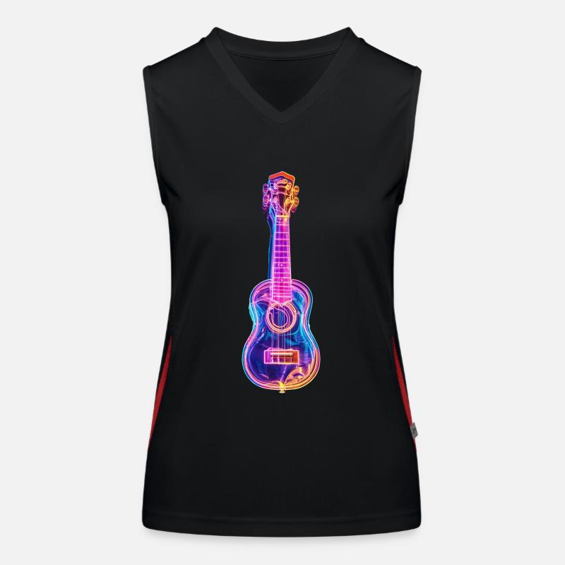 Ukulélé Débardeur respirant contrasté Femme