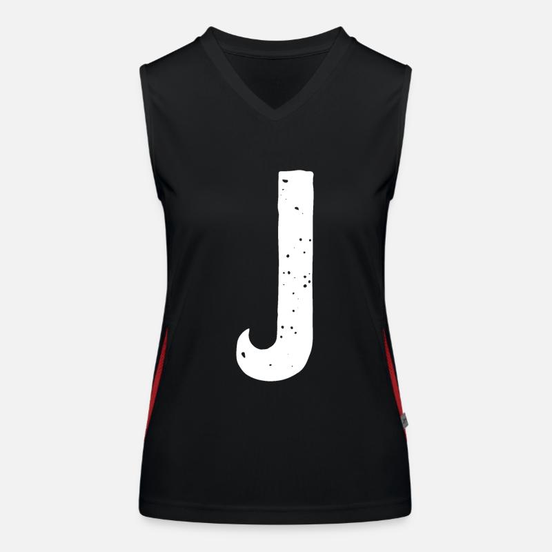 J Letter Women's Functional Contrast Tank Top