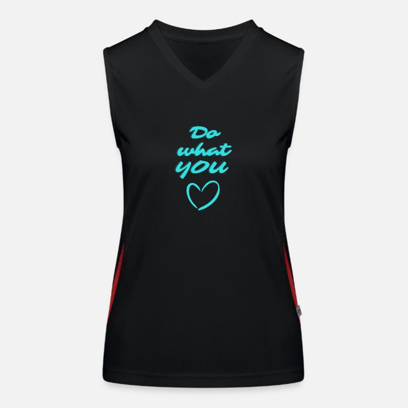 Faites ce que VOUS <3 Débardeur respirant contrasté Femme