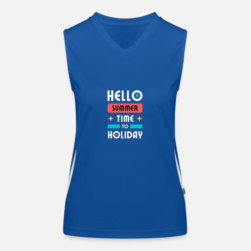 Hello Summer Funktionelles Kontrast-Tank Top für Frauen