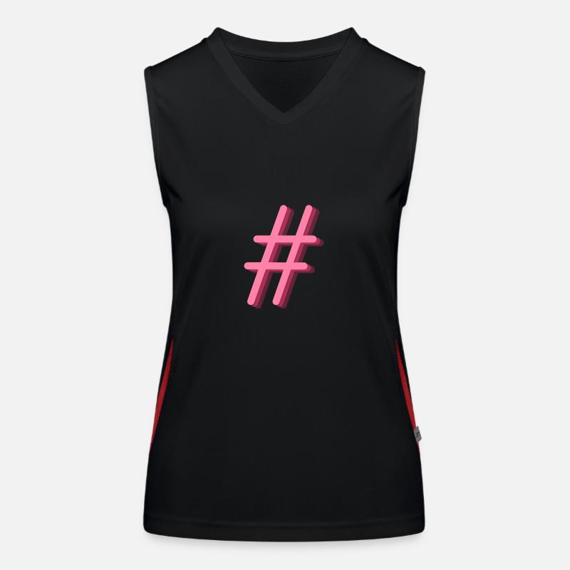Hashtag Women's Functional Contrast Tank Top
