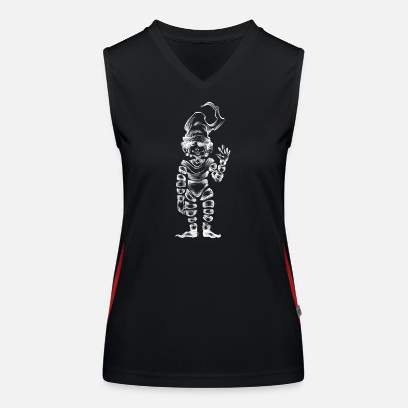 Small white invisible Women's Functional Contrast Tank Top