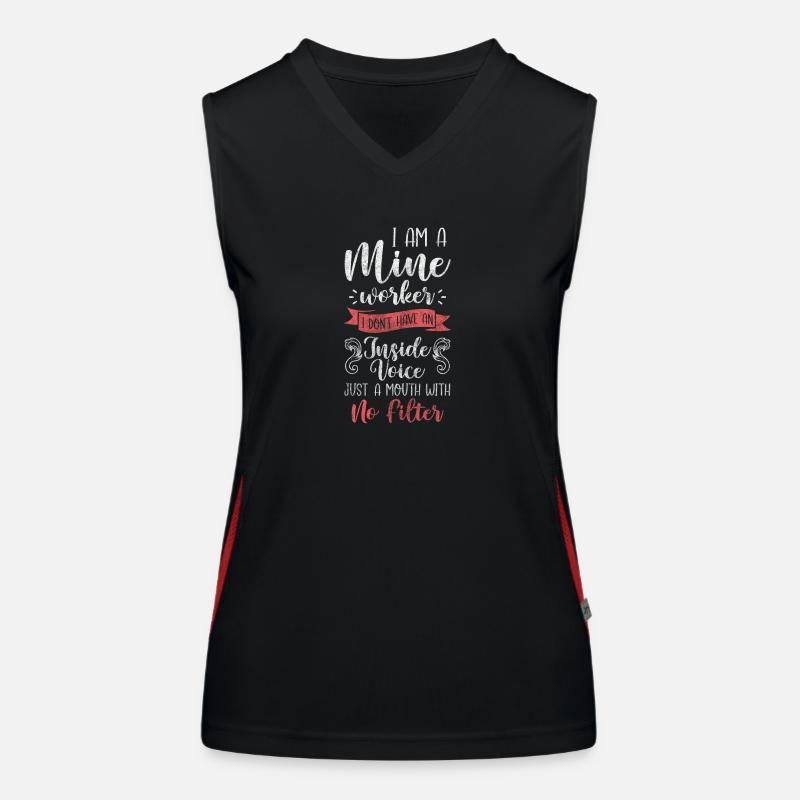 Mining Mining Stones Women's Functional Contrast Tank Top