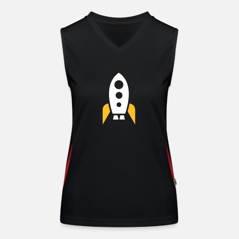 Raumschiff Funktionelles Kontrast-Tank Top für Frauen