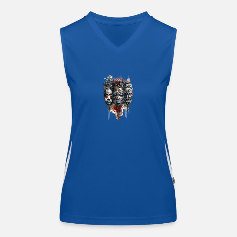 Afrika Funktionelles Kontrast-Tank Top für Frauen