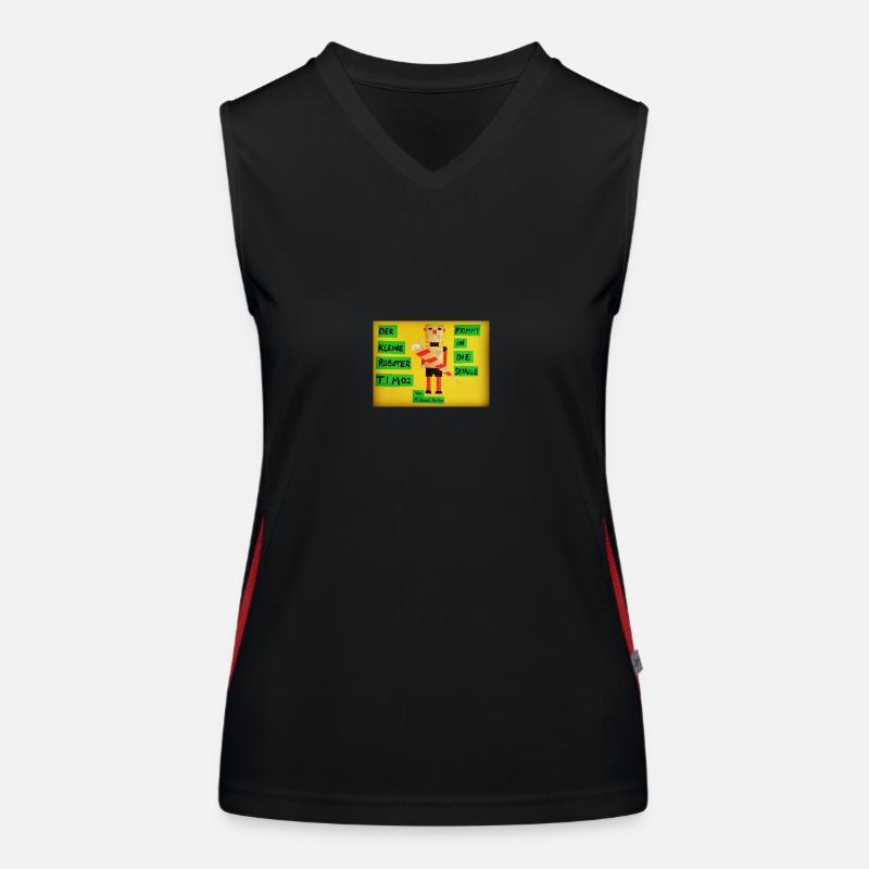Der RoboterT.I.M.02 Funktionelles Kontrast-Tank Top für Frauen